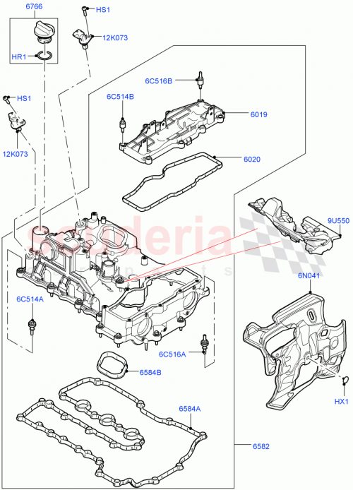Part Diagram for Land Rover LR125568