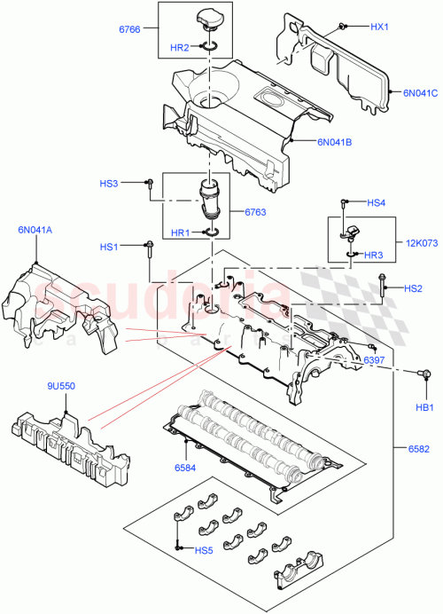 Part Diagram for Land Rover LR154827