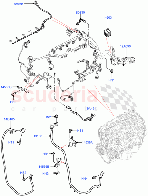 Part Diagram for Land Rover LR149127