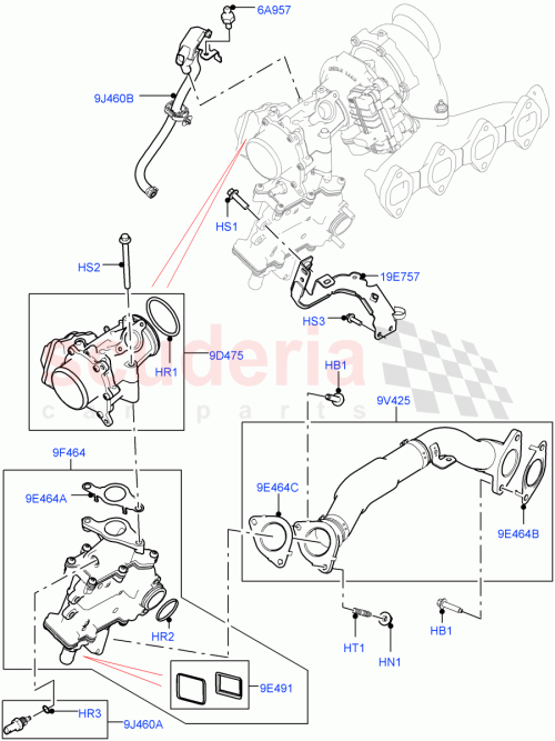 Part Diagram for Land Rover LR082312