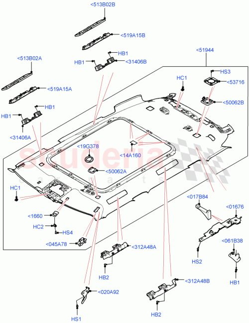 Part Diagram for Land Rover LR152799