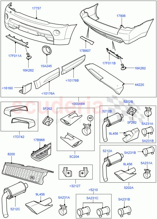 Part Diagram for Land Rover LR019334