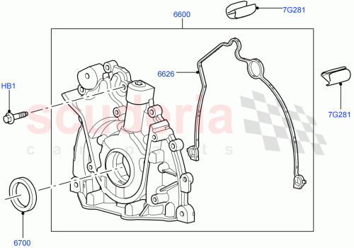Part Diagram for Land Rover 1348651