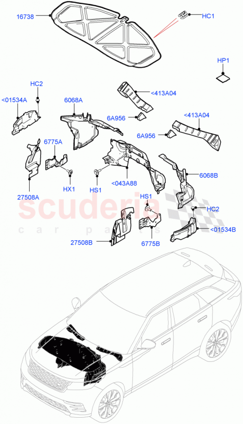 Part Diagram for Land Rover LR121118