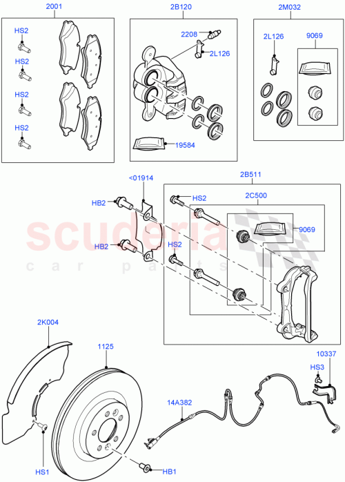 Part Diagram for Land Rover LR161889