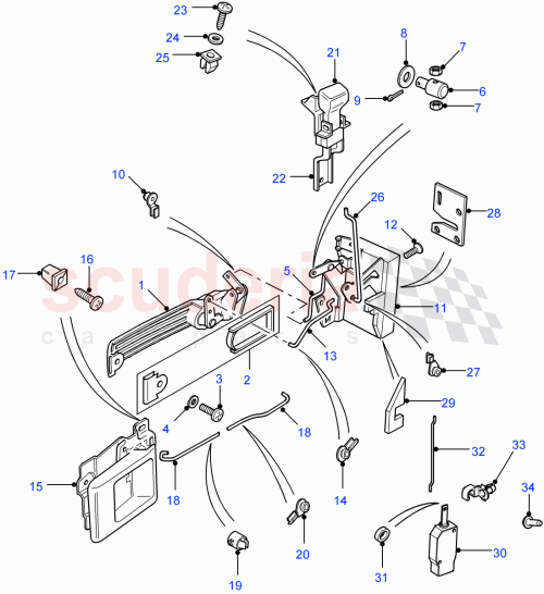 Part Diagram for Land Rover MXC8225