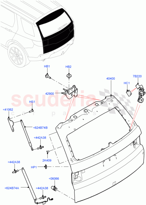 Part Diagram for Land Rover LR136575
