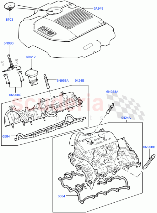 Part Diagram for Land Rover LR122398