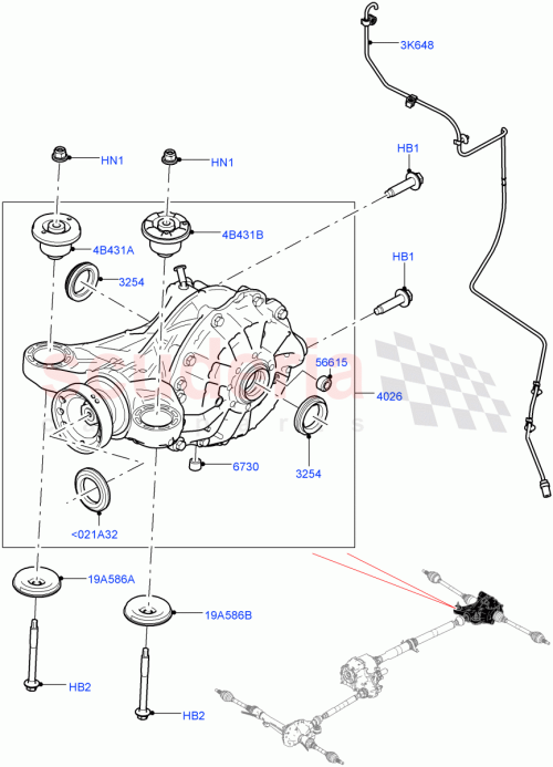 Part Diagram for Land Rover LR135860