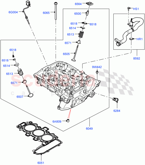 Part Diagram for Land Rover LR125425