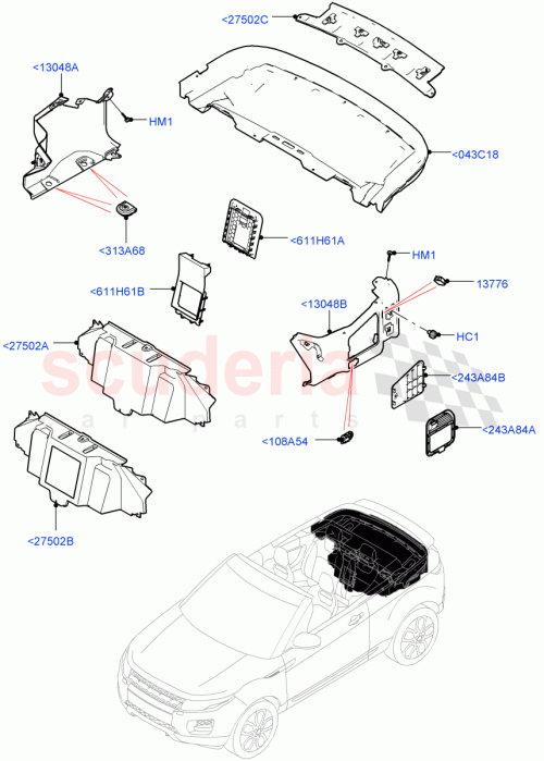 Part Diagram for Land Rover LR077162
