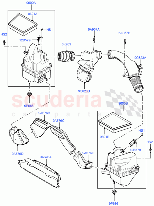 Part Diagram for Land Rover LR141738