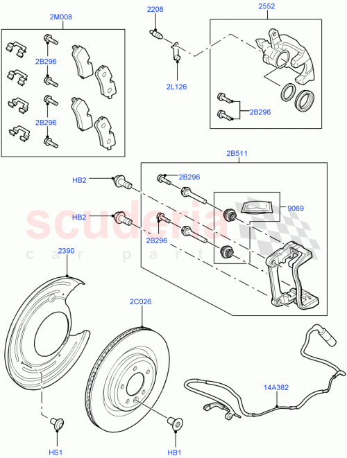 Part Diagram for Land Rover LR164821