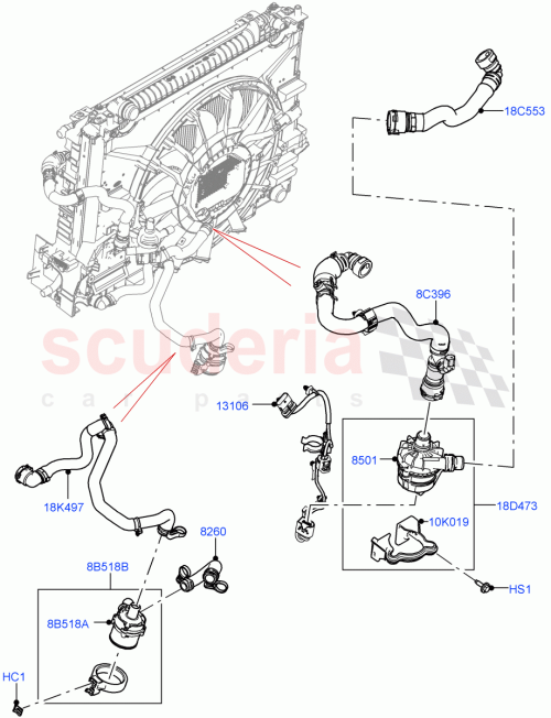Part Diagram for Land Rover LR141296