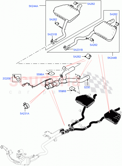 Part Diagram for Land Rover LR092843