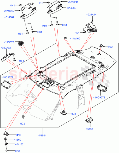 Part Diagram for Land Rover LR149733