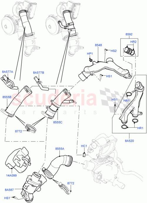 Part Diagram for Land Rover LR092992
