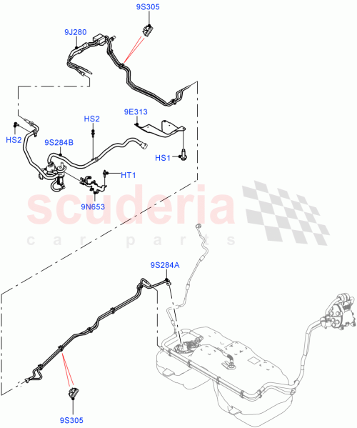 Part Diagram for Land Rover LR155685