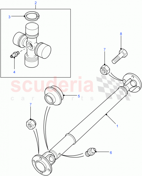 Part Diagram for Land Rover TVC500010